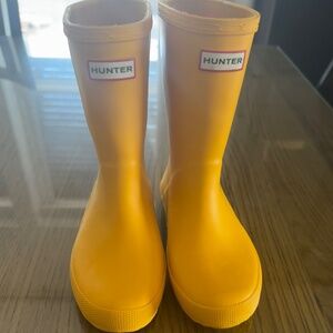 Kids Yellow Hunter Rain Boots
